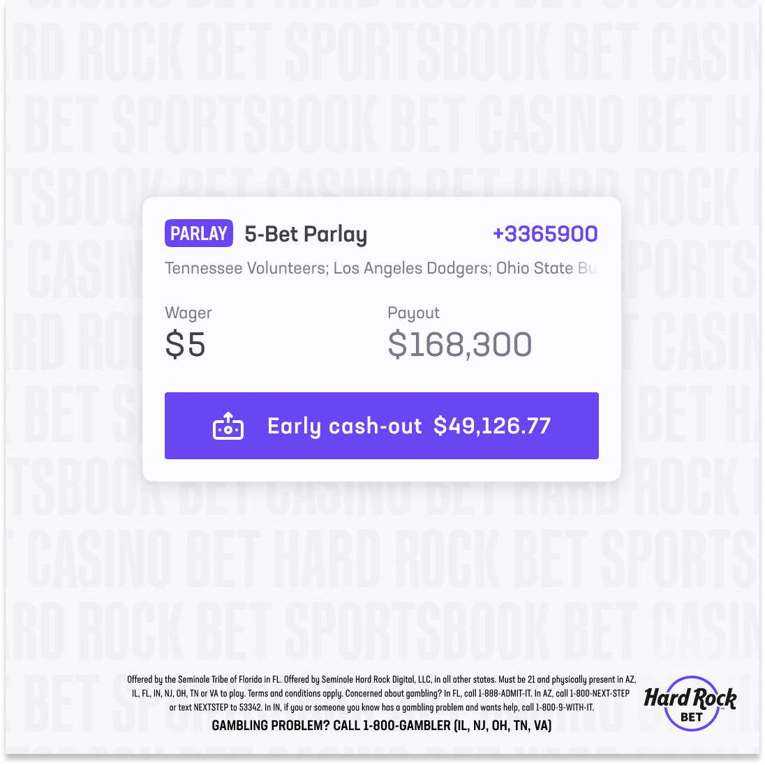 $49K early cash out