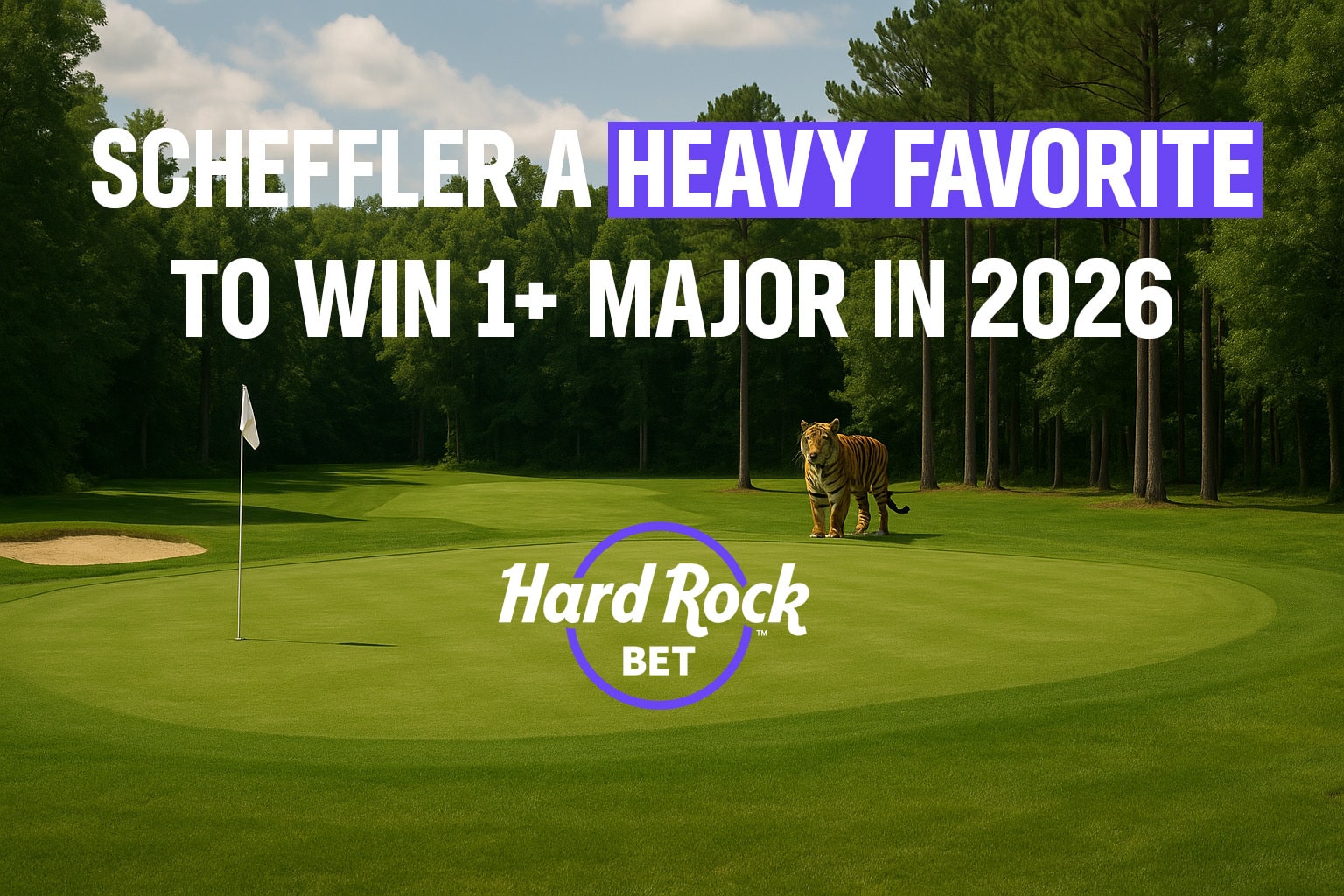 Scottie Scheffler is a hefty favorite to win at least one major in 2026.
