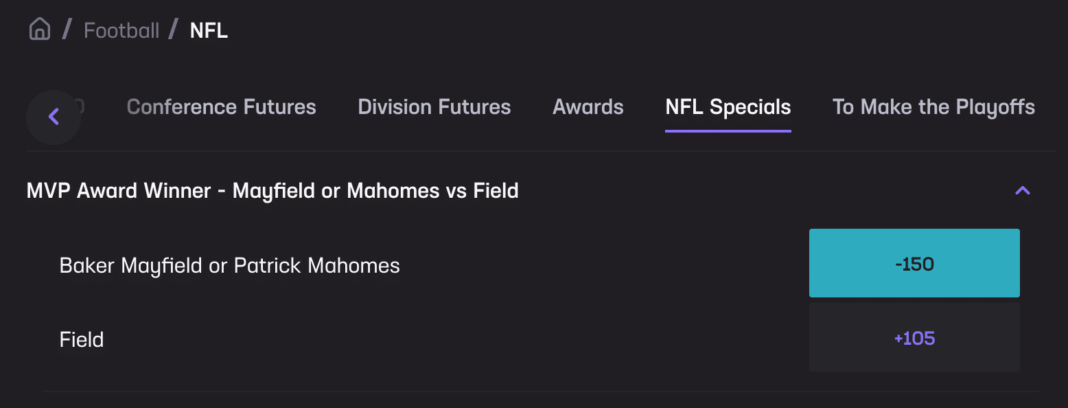 baker or mahomes vs field