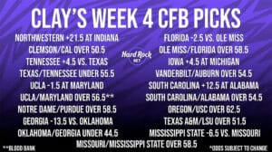 Clay Travis Week 4 College Football Picks