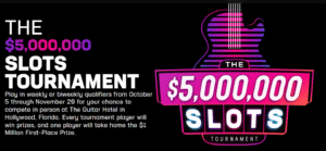 Qualify for the $5Million Slots Tournament at Hard Rock Bet